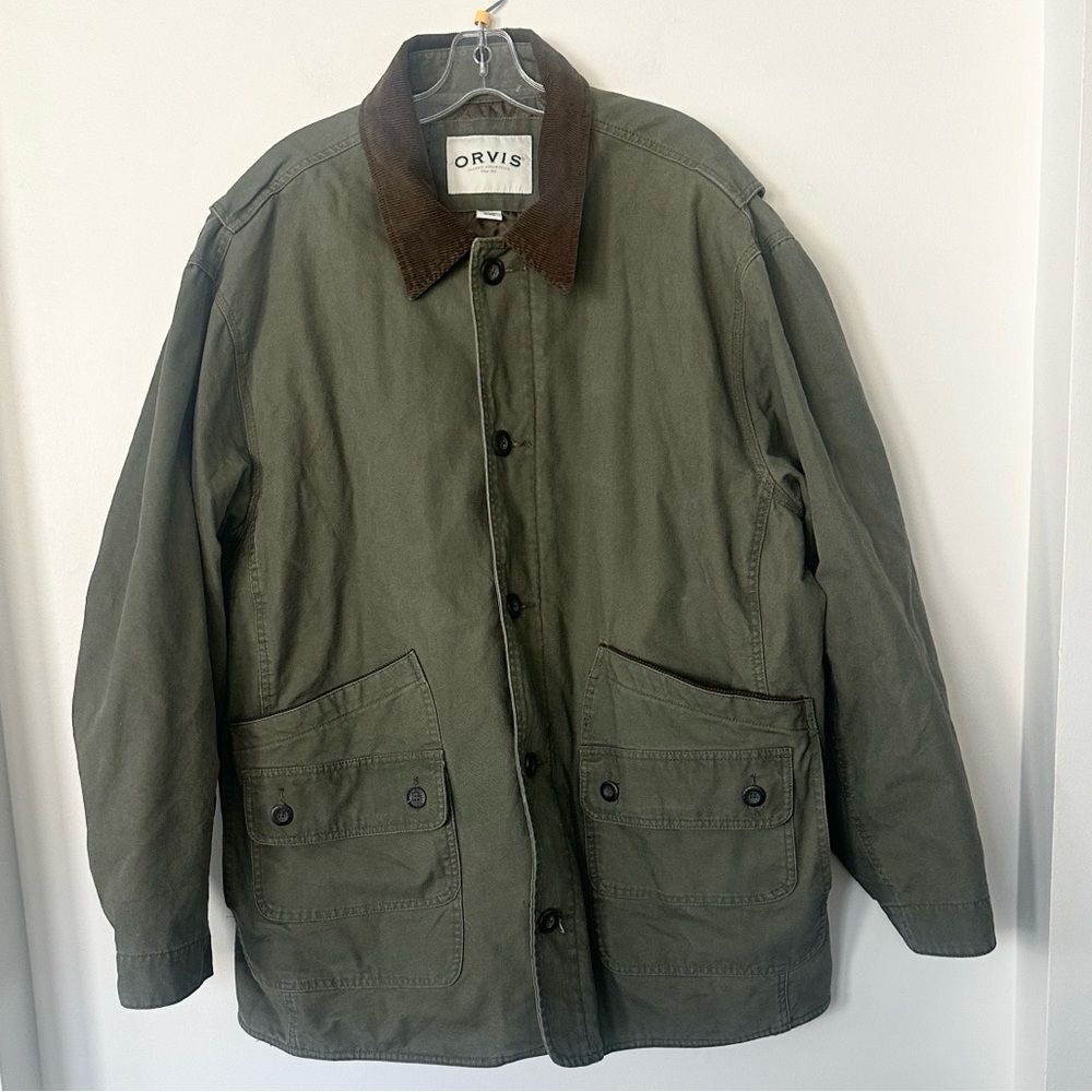 Orvis Men’s Green Khaki Field Jacket or Barn Jacket XXL